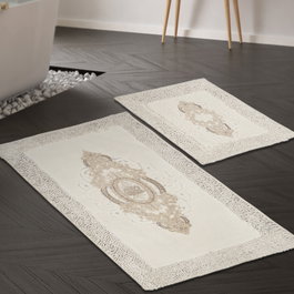 Mijölnir Juego de alfombrillas de baño Crema